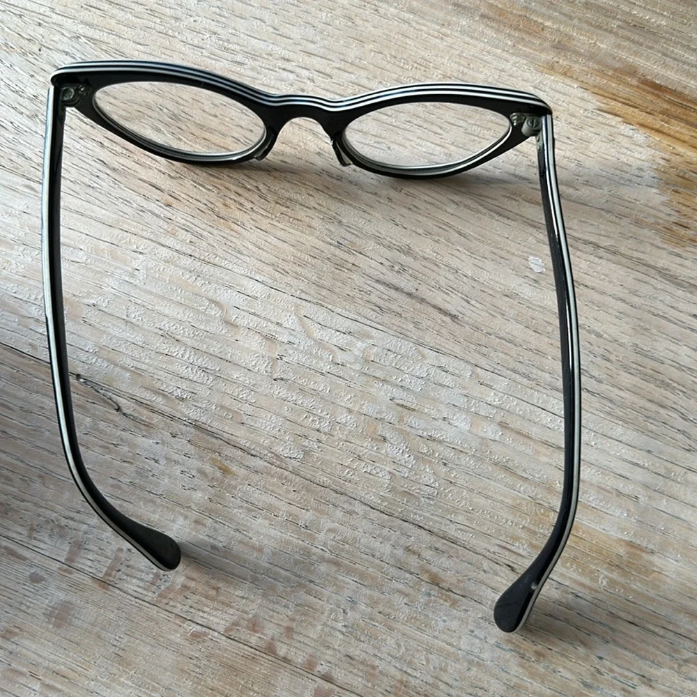 1950s 1960s Vintage CAT EYE Glasses..vintage eyewear. fancy. cat eye. Small - Picture 2 of 11